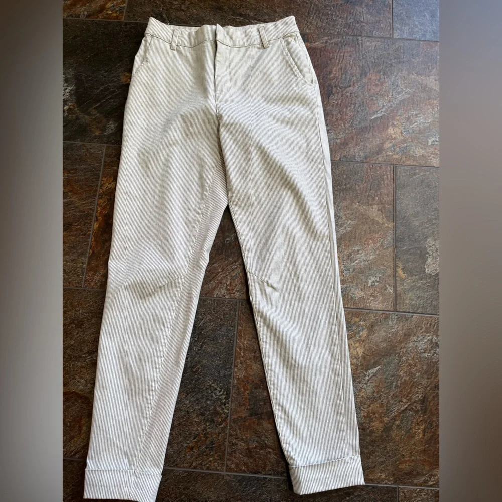 Women’s Summum pinstripe cotton cuffed coastal trousers. Size 32( XS/2 USA) - Picture 10 of 16